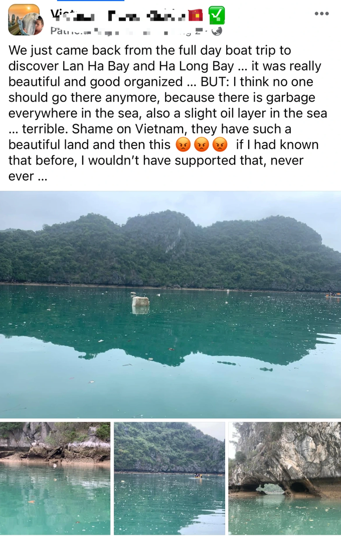 Ha Long Bay pollution discourages foreign tourists - 1 Ha Long Bay pollution discourages foreign tourists - 1