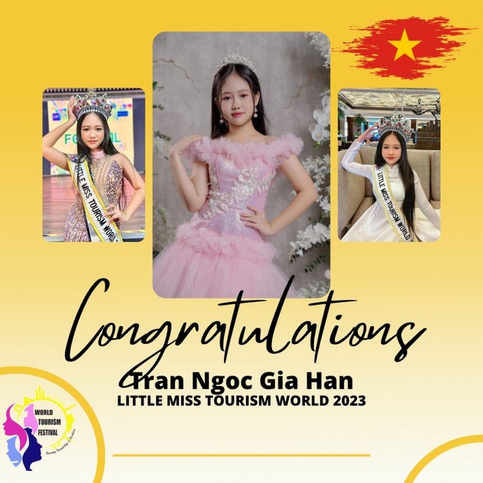 Vietnamese representative crowned Little Miss World Tourism 2023 - 1 Vietnamese representative crowned Little Miss World Tourism 2023 - 1