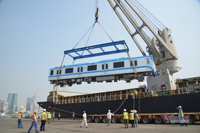 Two more trains arrive for HCM City metro line - 1 Two more trains arrive for HCM City metro line - 1