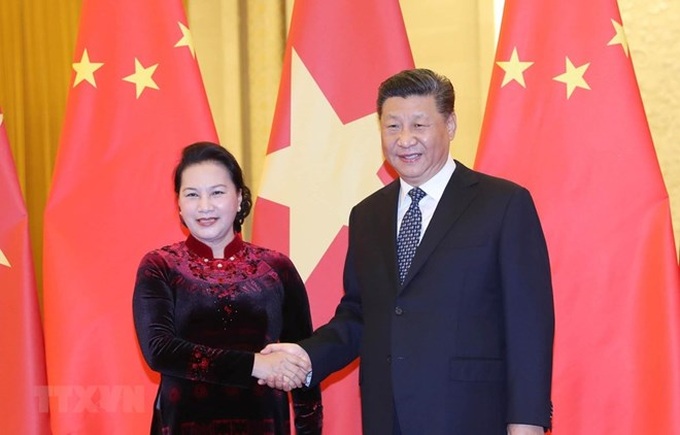 Vietnamese NA Chairwoman meets top Chinese Party and State leader - 1