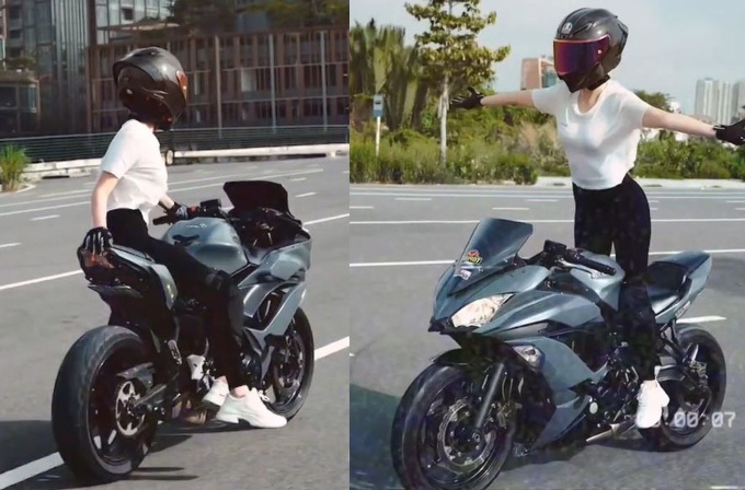 Model Ngoc Trinh arrested following dangerous motorbike driving - 3