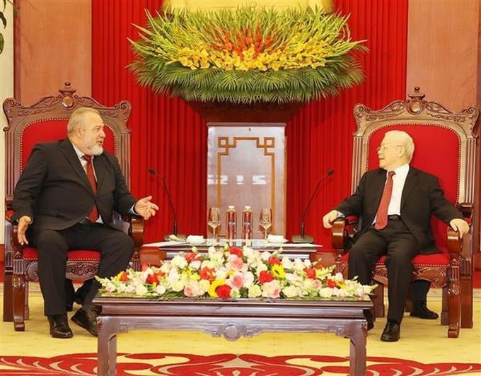 Party General Secretary receives Cuban Prime Minister - 1 Party General Secretary receives Cuban Prime Minister - 1