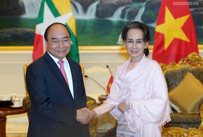PM Phuc welcomes proposal to set up industrial park in Myanmar - 1