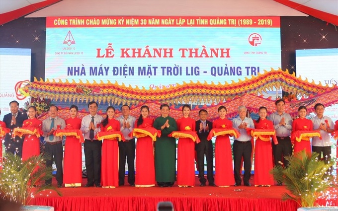 Quang Tri’s first solar energy plant inaugurated - 1