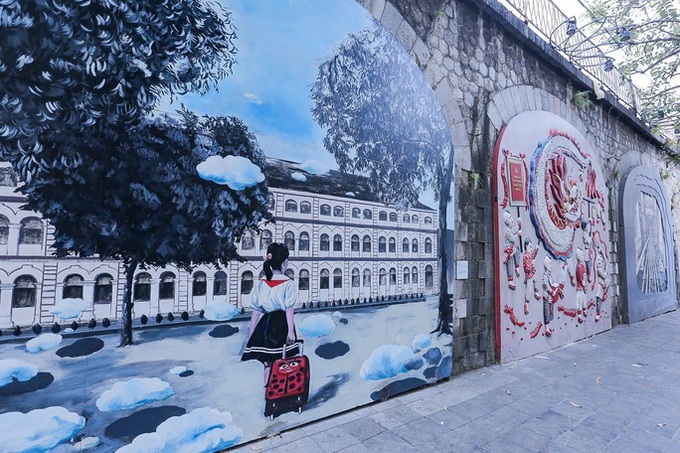 Hanoi mural street restoration completed - 2