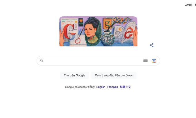 Vietnam's first female newspaper editor honoured by Google Doodle - 1 Vietnam's first female newspaper editor honoured by Google Doodle - 1