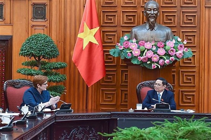 Prime Minister Pham Minh Chinh hosts Australian minister - 1