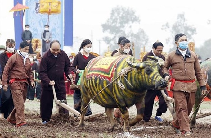 President attends ploughing festival in Ha Nam - 1 President attends ploughing festival in Ha Nam - 1