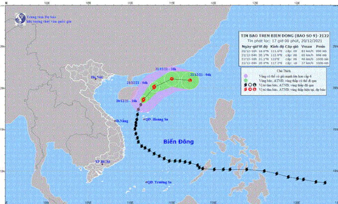 Typhoon Rai weakens into tropical depression, unable to affect Vietnam - 1