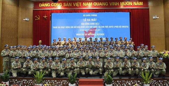 Vietnam’s second UN peacekeeping unit unveiled in Hanoi - 1