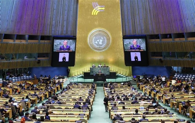 Vietnam’s top leader speaks at UN Summit of the Future - 2