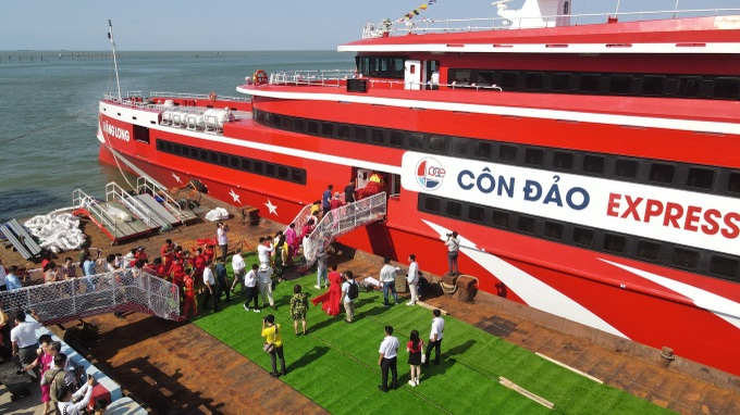 Vung Tau-Con Dao high-speed ferry operates first trip - 1 Vung Tau-Con Dao high-speed ferry operates first trip - 1
