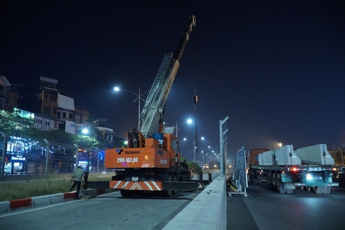 Hanoi’s F1 racetrack fences removed - 1 Hanoi’s F1 racetrack fences removed - 1