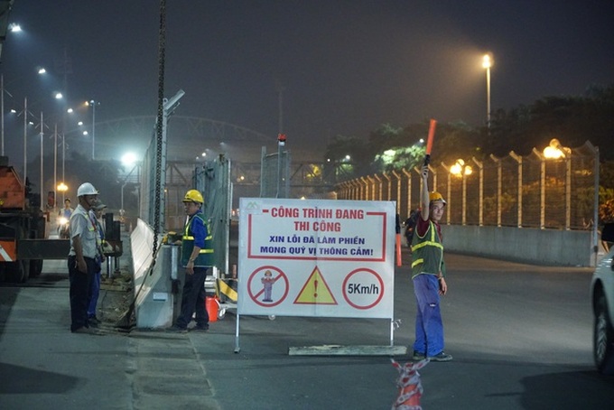 Hanoi’s F1 racetrack fences removed - 4 Hanoi’s F1 racetrack fences removed - 4