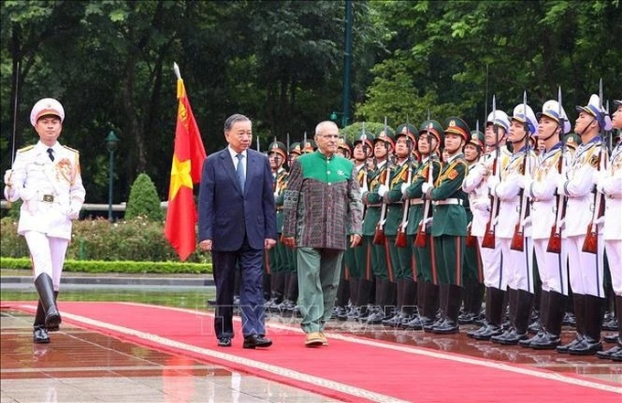 President hosts welcome ceremony for Timor-Leste leader - 1 President hosts welcome ceremony for Timor-Leste leader - 1