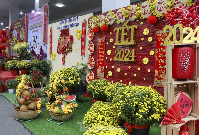 Tet flower road launched at HCM City hospital - 4