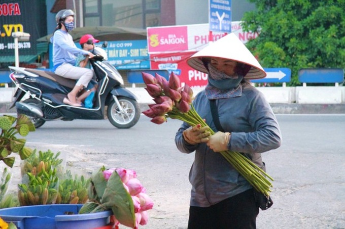 Lotus flower season arrives on Hanoi streets - 6