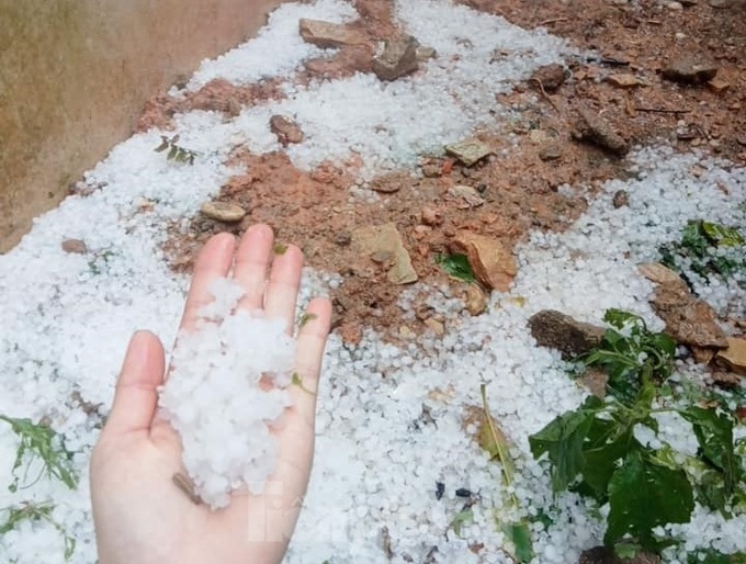 Mu Cang Chai experiences hailstorm - 1 Mu Cang Chai experiences hailstorm - 1