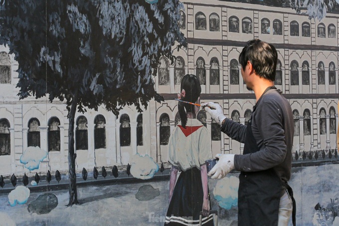 Hanoi mural street gets upgrade - 5