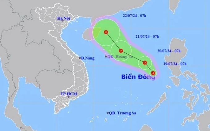 New tropical depression forms in East Sea, more rain expected - 1 New tropical depression forms in East Sea, more rain expected - 1