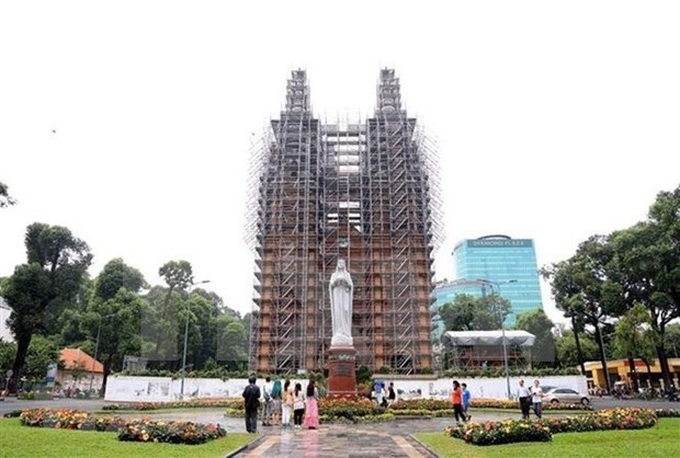 Saigon Notre-Dame Cathedral’s crosses to be restored in Belgium - 1 Saigon Notre-Dame Cathedral’s crosses to be restored in Belgium - 1