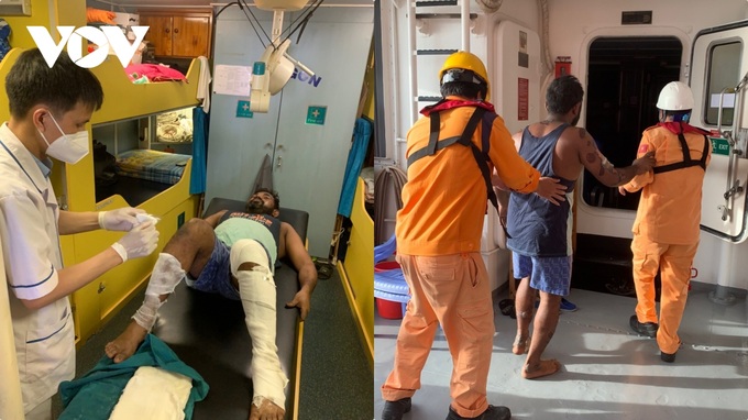 Two foreign ship crew rescued offshore - 1 Two foreign ship crew rescued offshore - 1