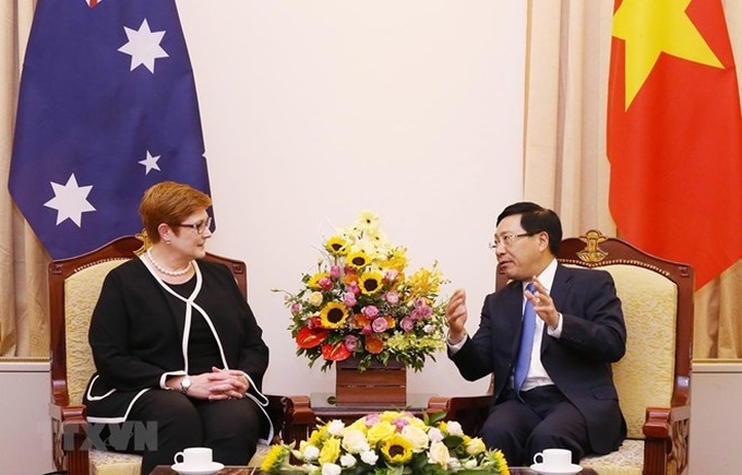 Vietnamese, Australian Foreign Ministers hold talks - 1