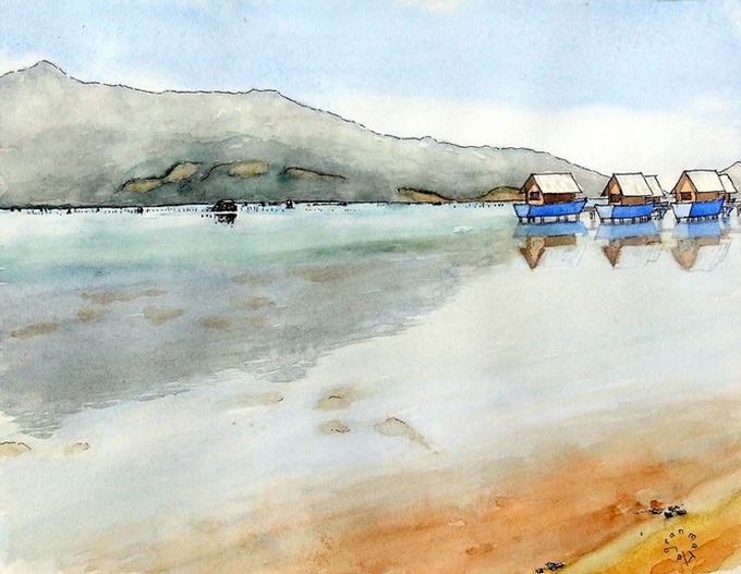 French tourist features Vietnamese beauty through paintings - 2