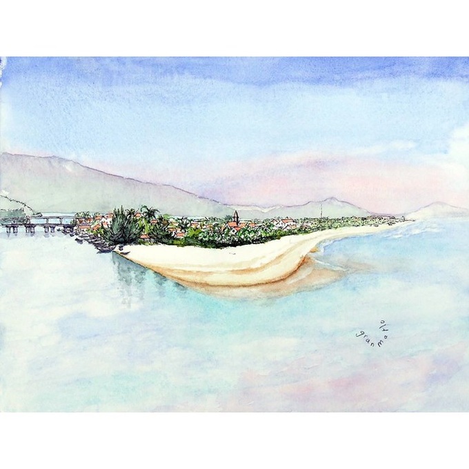 French tourist features Vietnamese beauty through paintings - 5