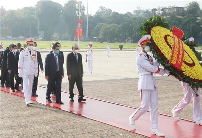 Leaders commemorate President Ho Chi Minh on National Day - 1 Leaders commemorate President Ho Chi Minh on National Day - 1