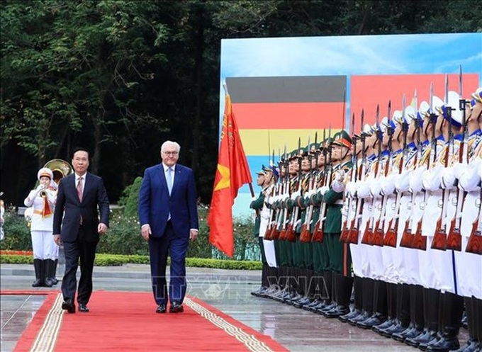 Welcome ceremony held for German President in Hanoi - 1