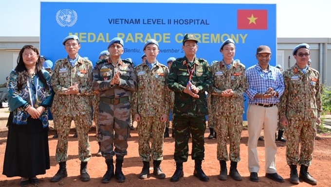 Vietnamese peacekeepers in South Sudan honoured with UN peacekeeping medals - 1 Vietnamese peacekeepers in South Sudan honoured with UN peacekeeping medals - 1