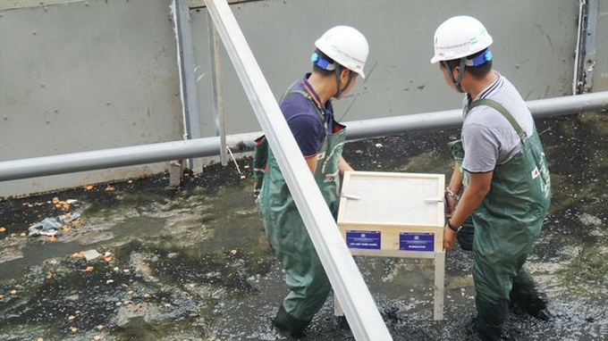 To Lich River continues to be treated with Japanese technology - 2 To Lich River continues to be treated with Japanese technology - 2