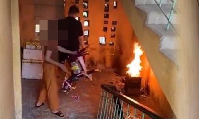 Woman fined for burning votive paper in apartment building - 1