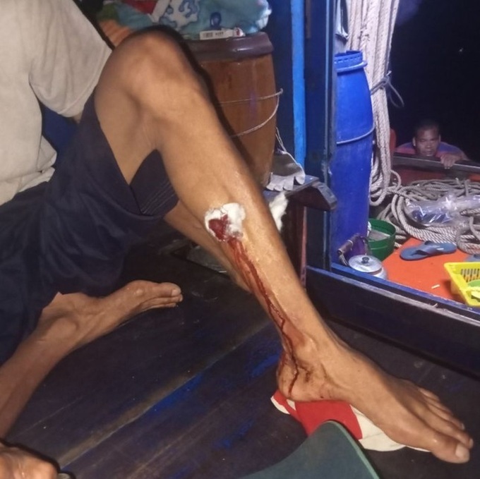 Kien Giang fishermen attacked by strangers - 1