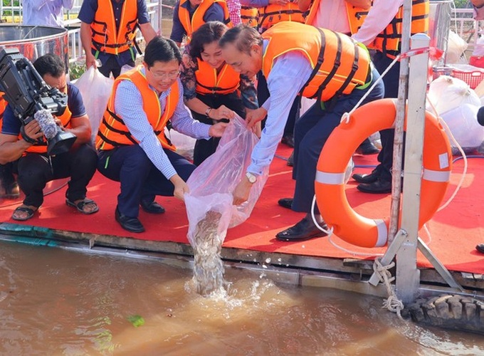 200,000 fish released to Tien River - 1