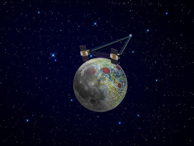 Two NASA probes in lunar orbit - 1