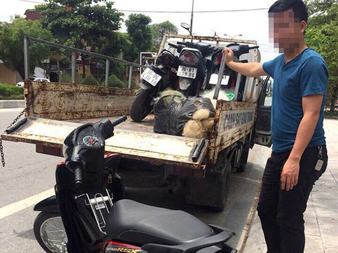 Thanh Hoa Police want nets to catch illegal racers - 1