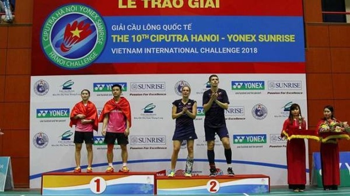 Vietnamese pair win mixed doubles crown at Ciputra Hanoi badminton tournament - 1 Vietnamese pair win mixed doubles crown at Ciputra Hanoi badminton tournament - 1