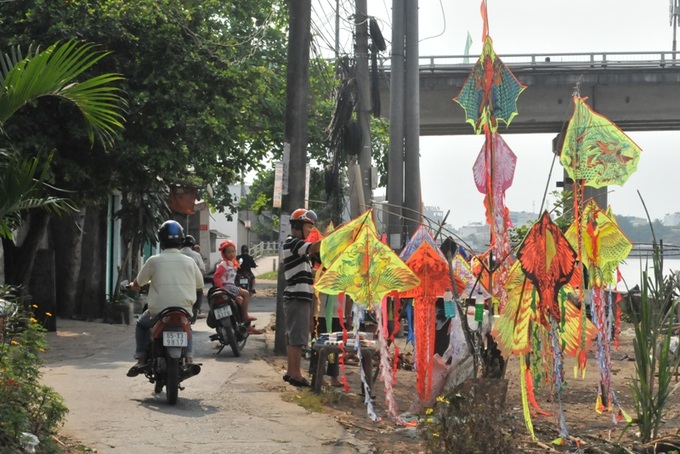 Can Tho skies fill with colour as kite-flyers come out to play - 1