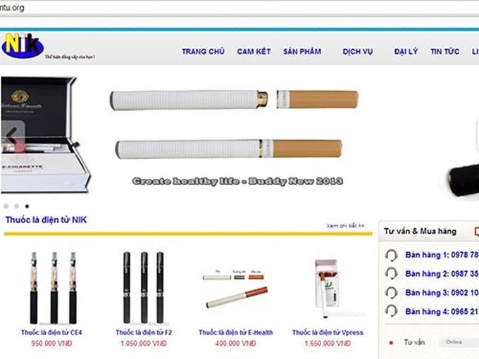 E-cigarette trading rampant in Vietnam - 1 E-cigarette trading rampant in Vietnam - 1