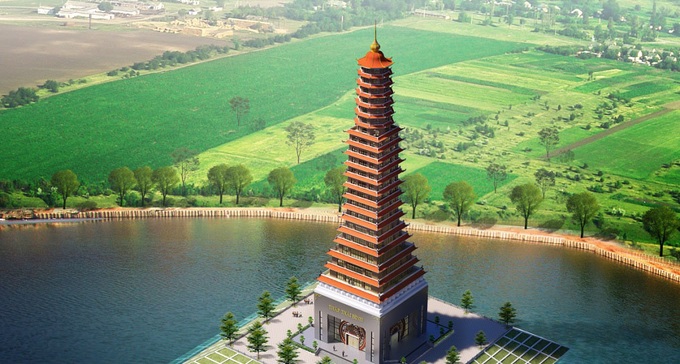 Thai Binh leaders defend controversial landmark construction - 1