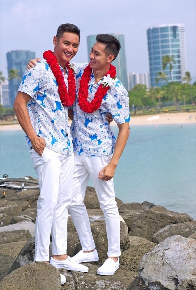 Vietnamese actor hold same-sex wedding with US model - 5