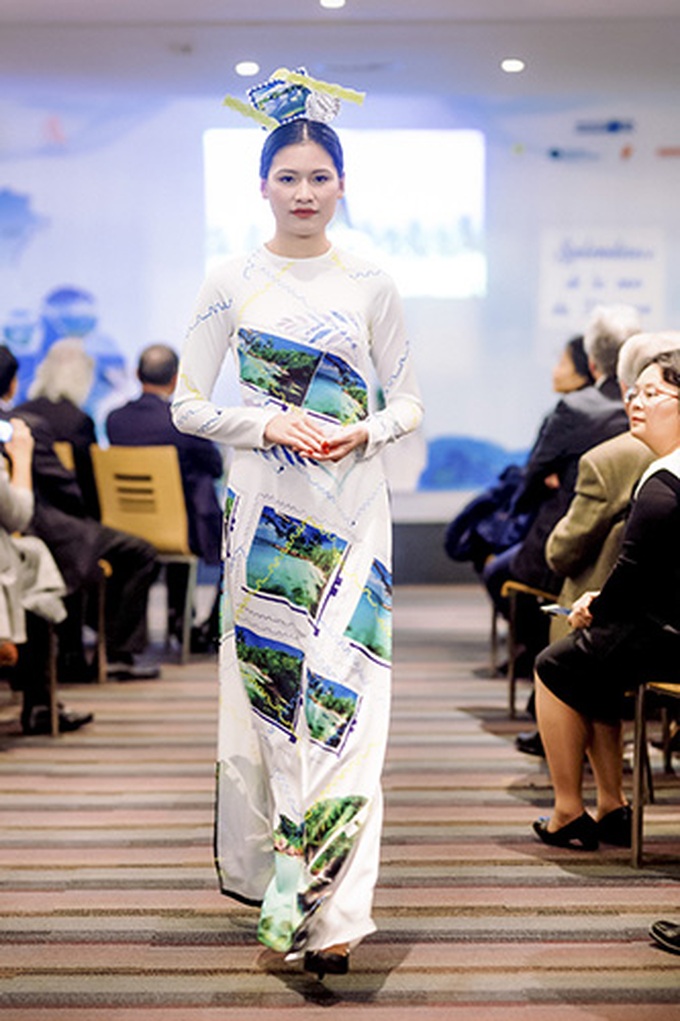 Ao dai fashion show on Vietnam’s sea and islands held in Paris - 4