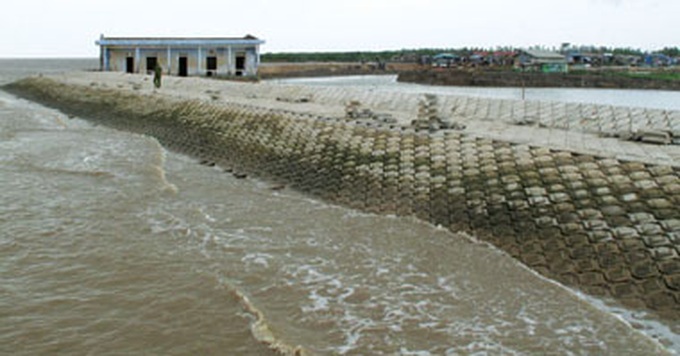 Ca Mau attempts to shore up dykes - 1