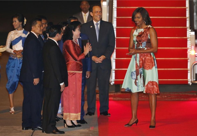 US first lady in Cambodia to promote girls' education - 1