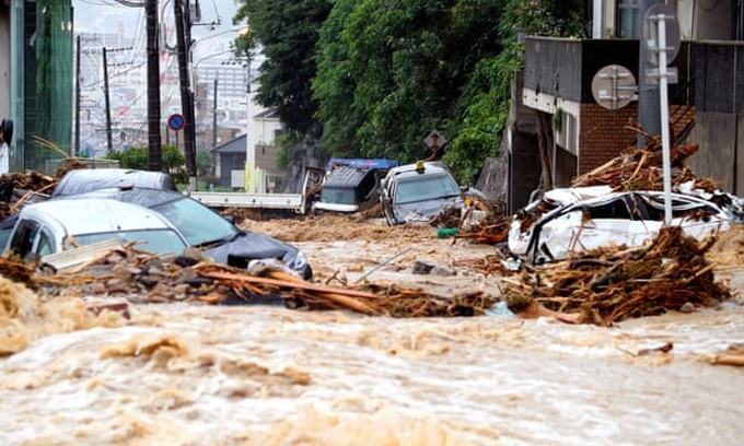 Official death toll from record Japan rains rises to 75 - 1