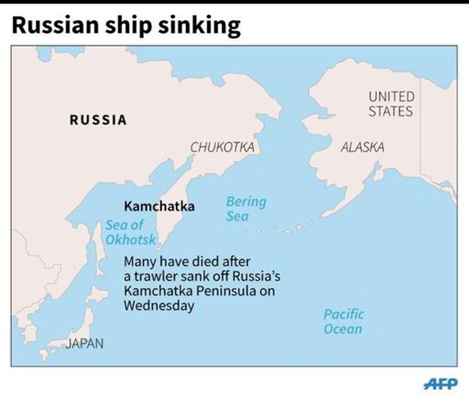 At least 54 dead in trawler sinking off Russia's Far East: media - 1