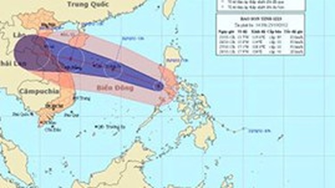 Tropical storm heads toward central Vietnam - 1 Tropical storm heads toward central Vietnam - 1
