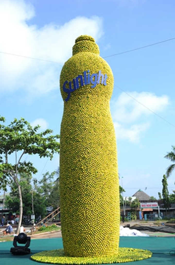 Lemon-made tea-set makes Vietnam record - 10